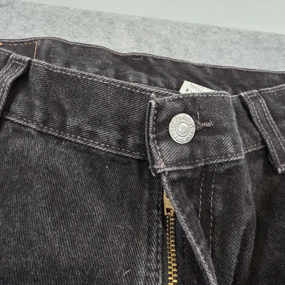 Vintage 90s‎ Levis 560 Jeans Mens 38x34 Black Denim Loose Fit Tapered Made USA